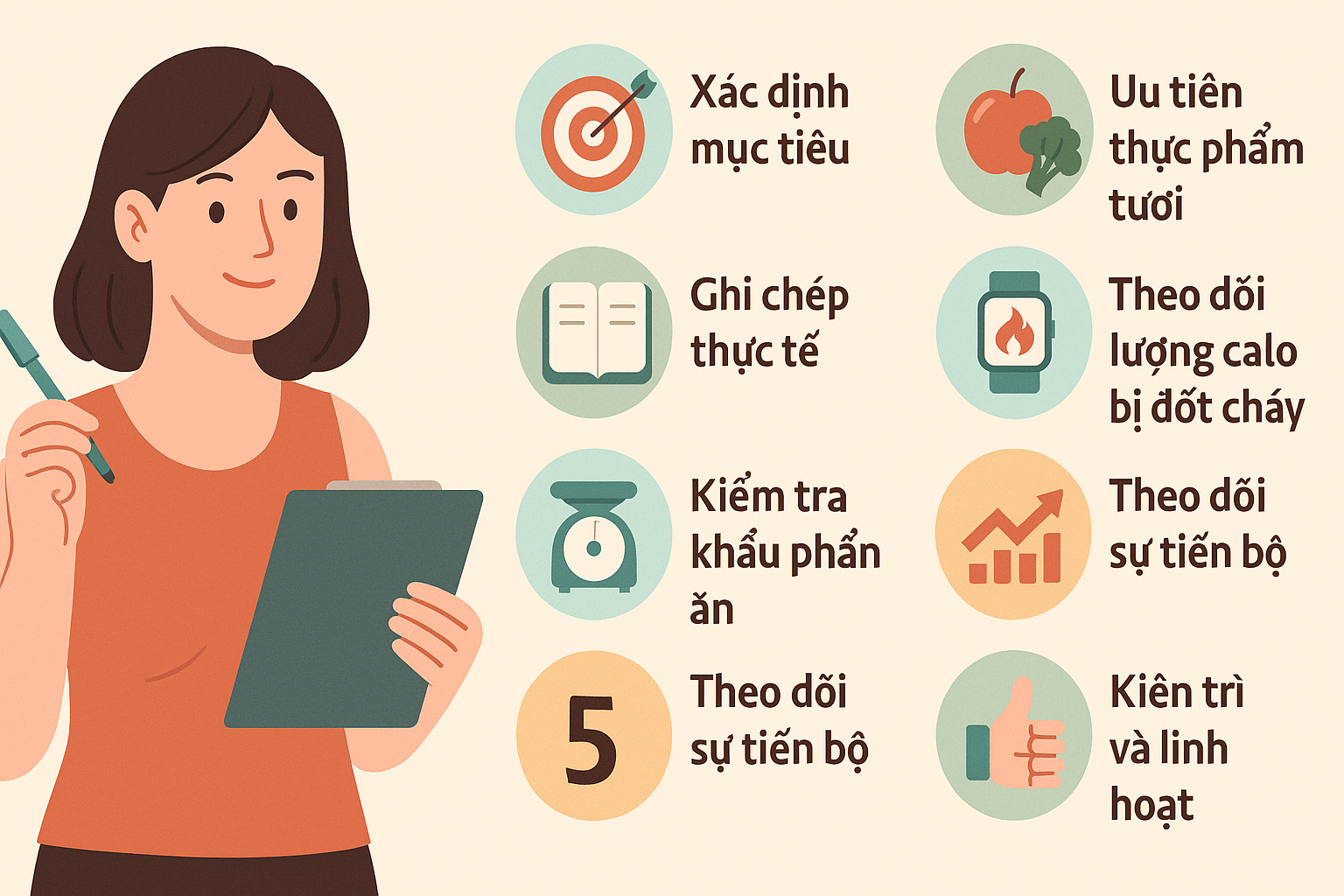 7 mẹo giúp tính calo chính xác và duy trì giảm cân lâu dài