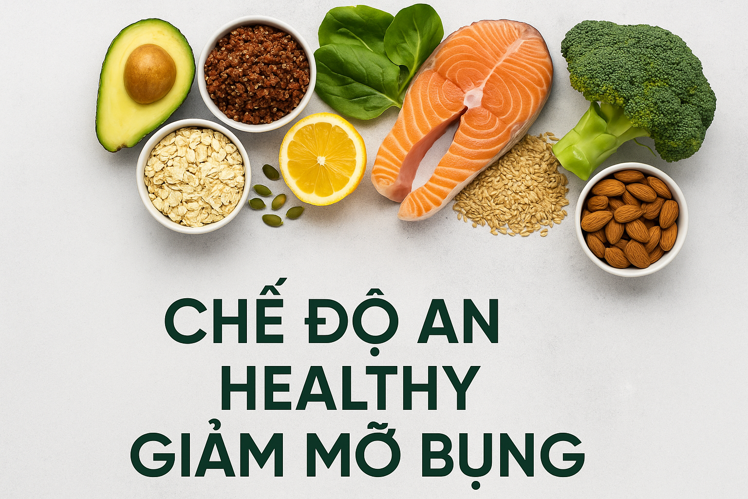 Chế độ ăn healthy giảm mỡ bụng