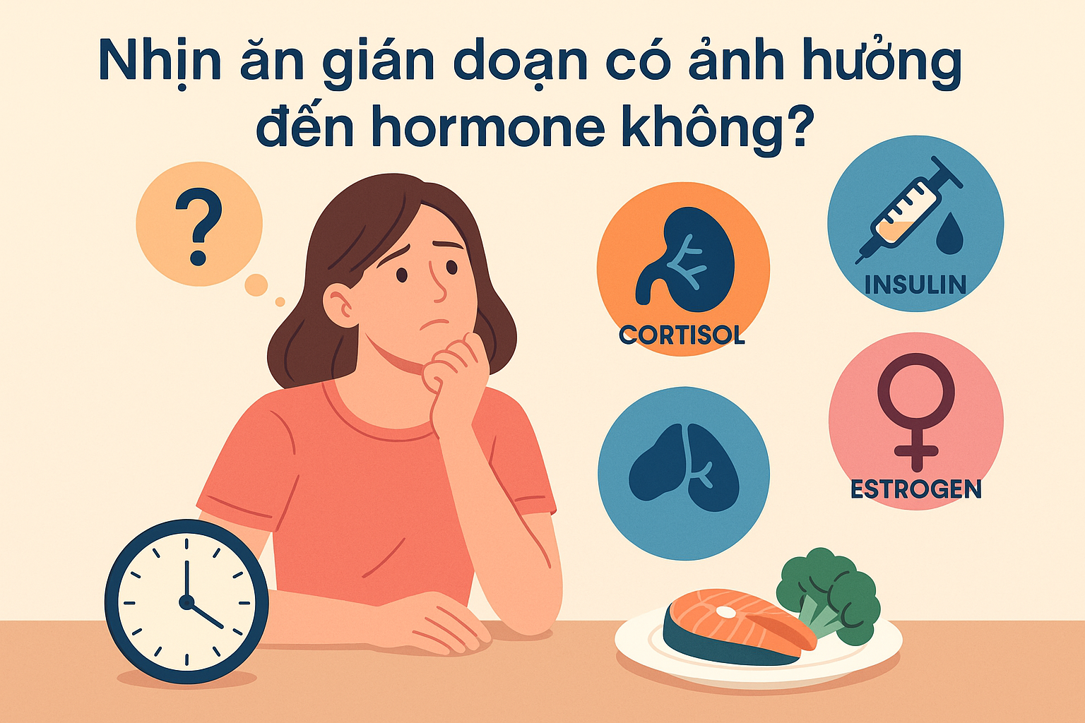 Nhịn ăn gián đoạn ảnh hưởng đến hormone