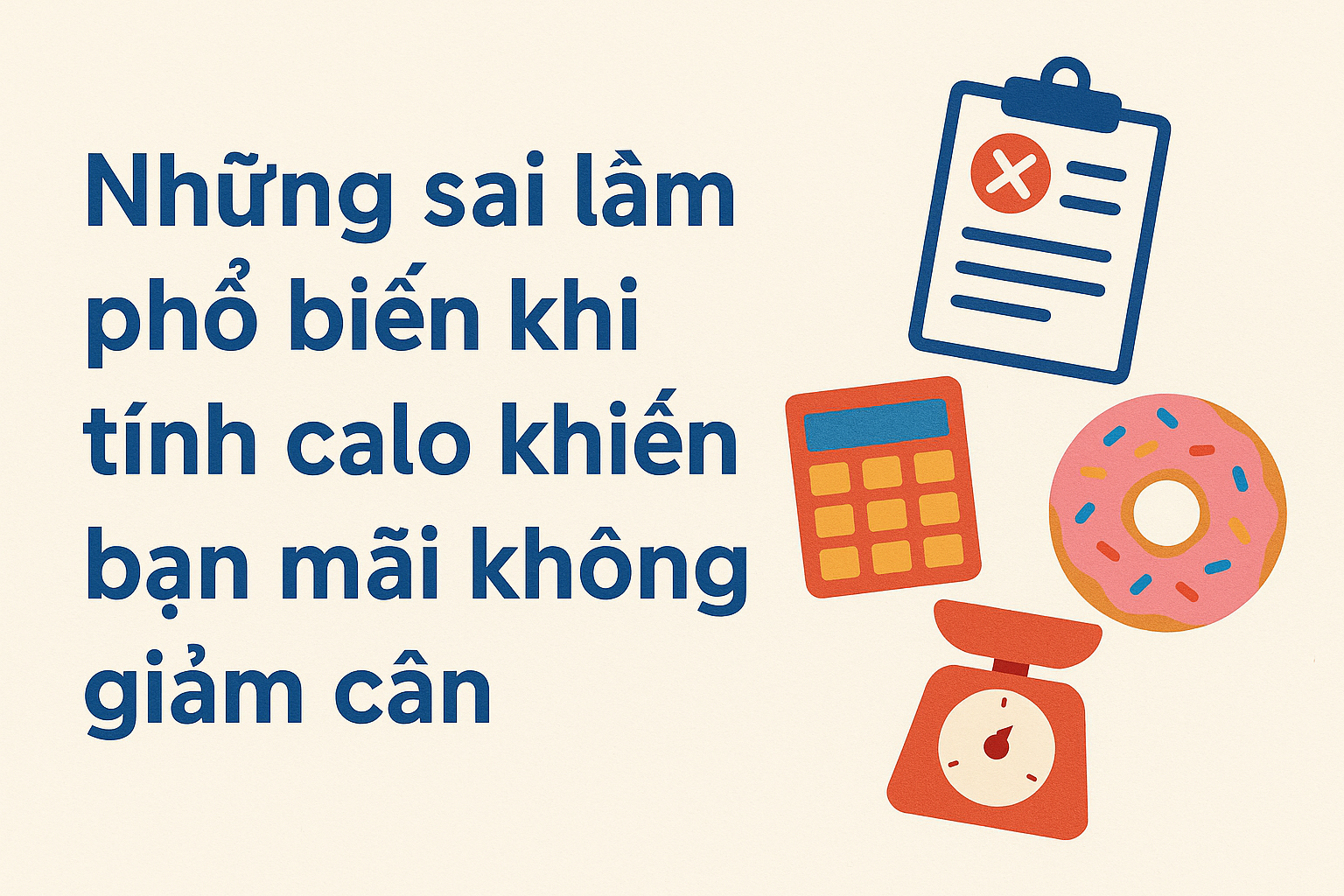 Những sai lầm phổ biến khi tính calo khiến bạn mãi không giảm cân