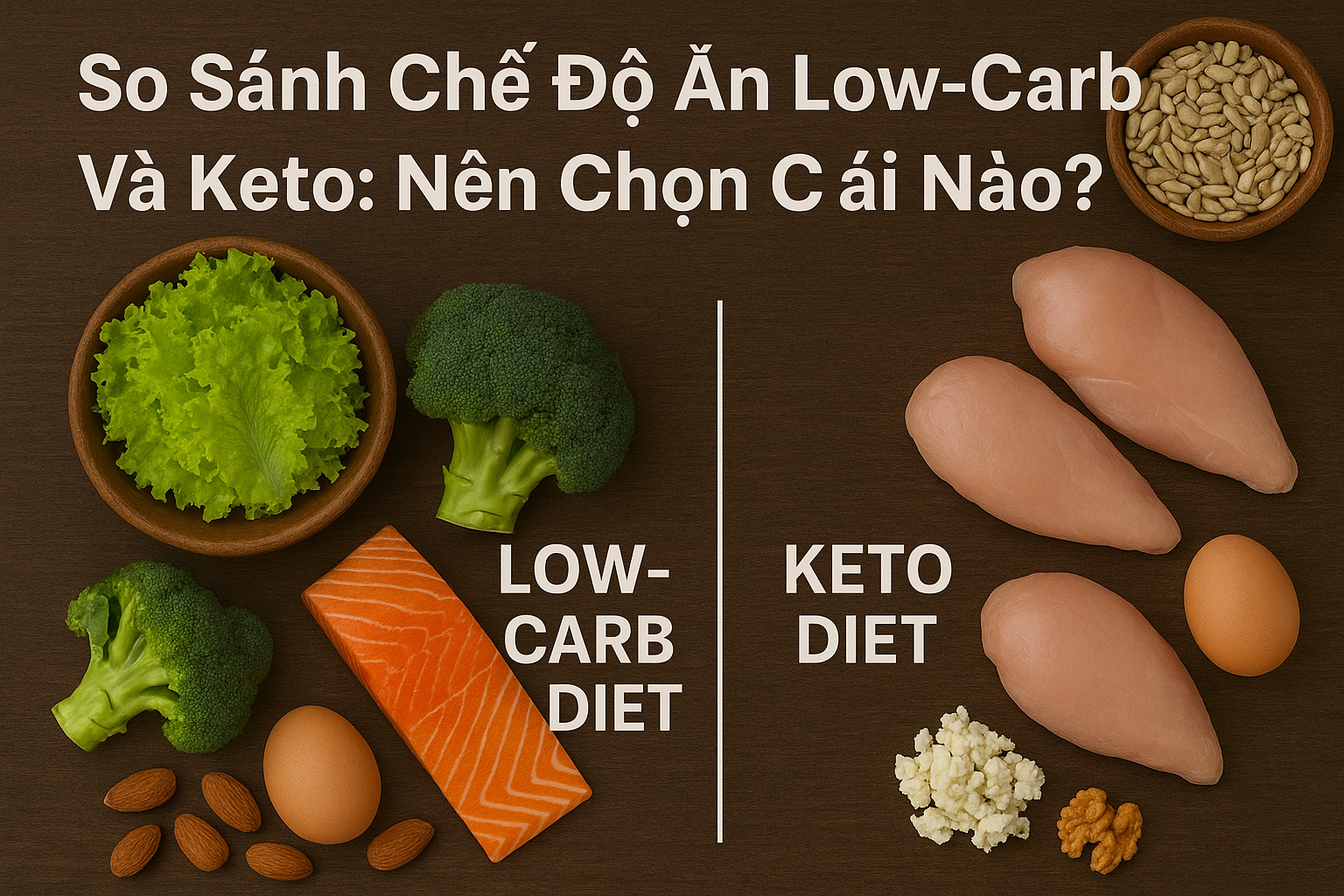 So Sánh Chế Độ Ăn Low-Carb Và Keto