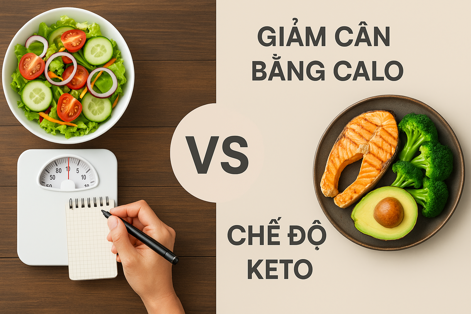 So sánh giảm cân bằng calo và keto: Cái nào phù hợp với bạn?
