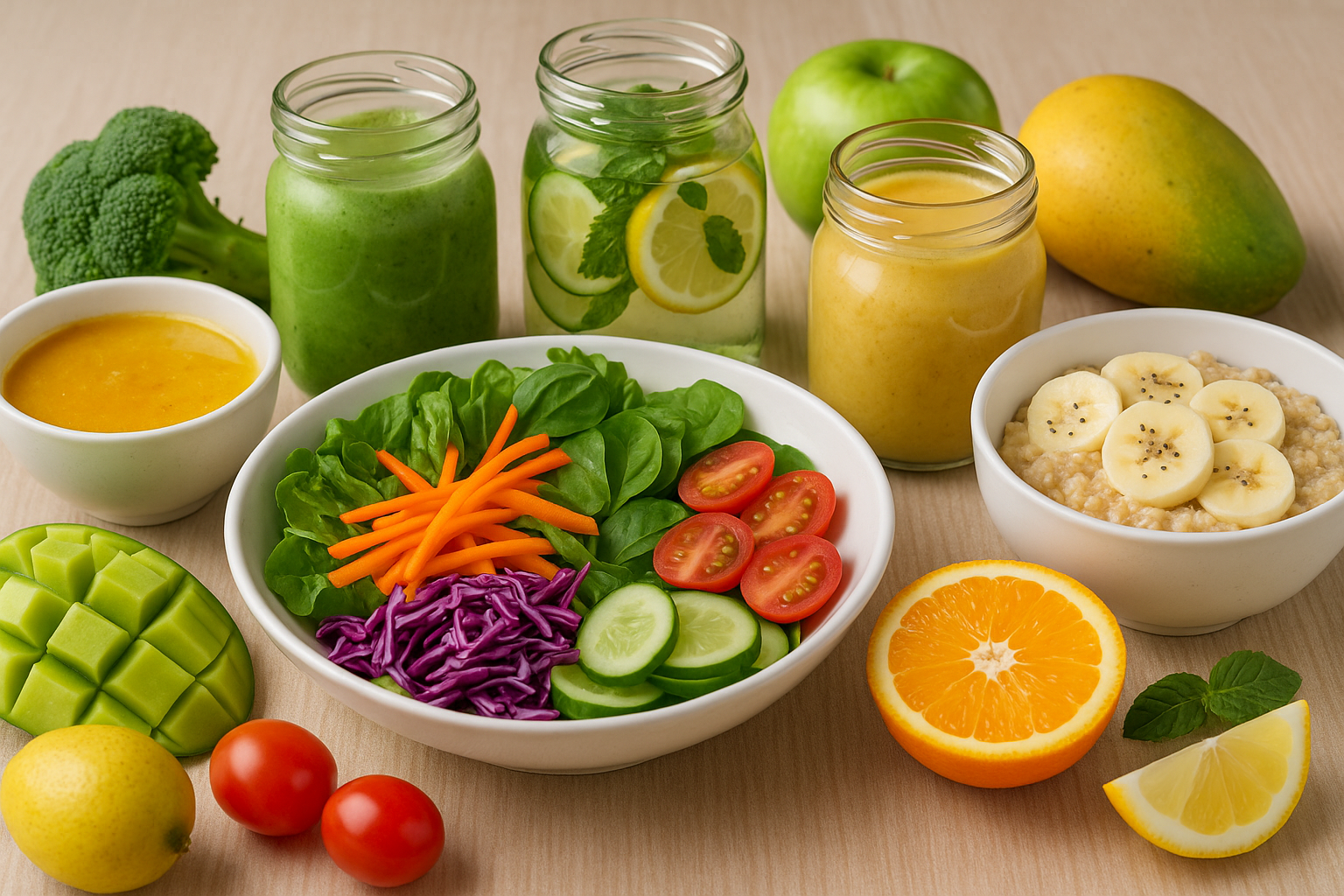 Thực đơn detox 7 ngày giúp giảm mỡ bụng
