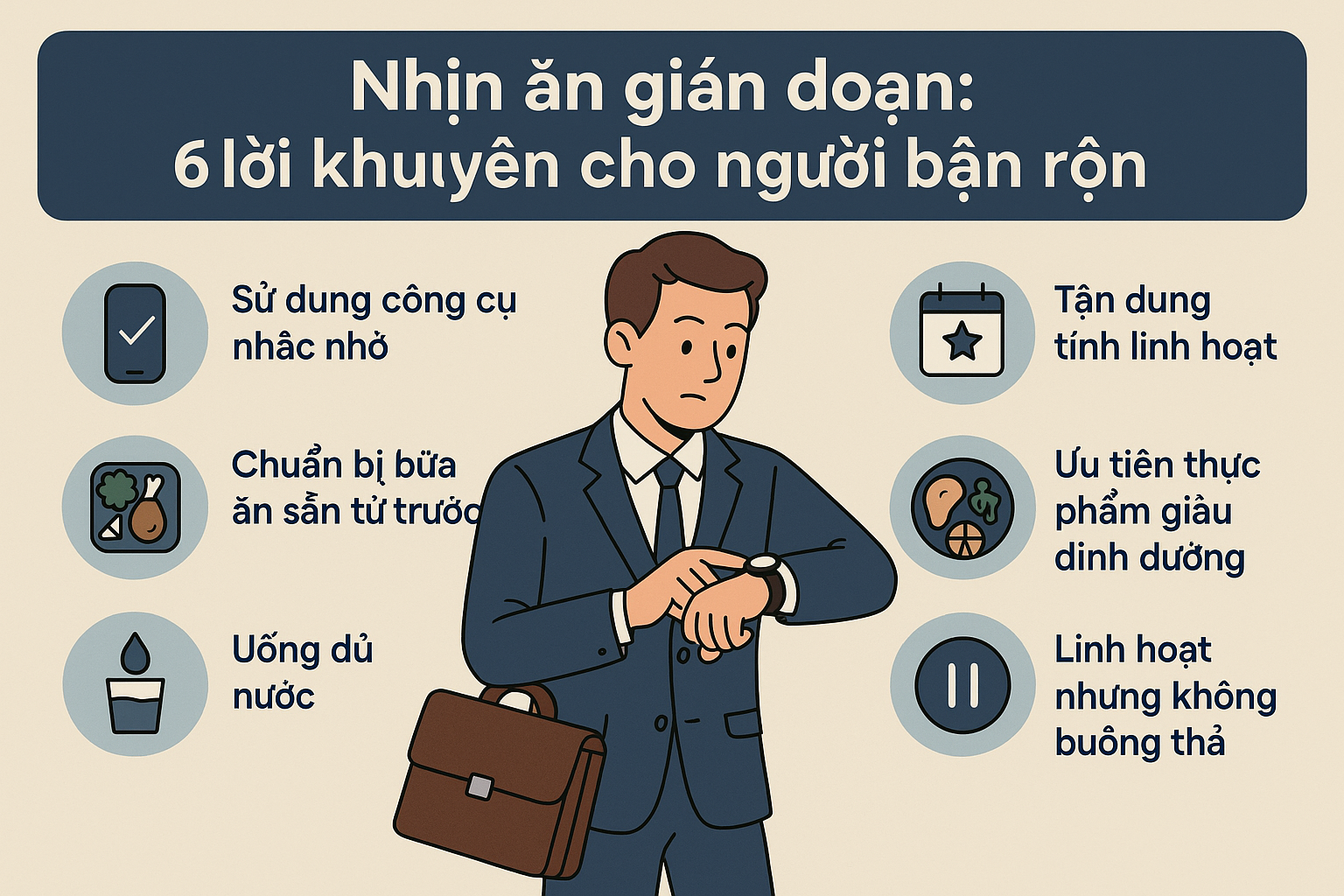nhịn ăn gián đoạn cho người bận rộn