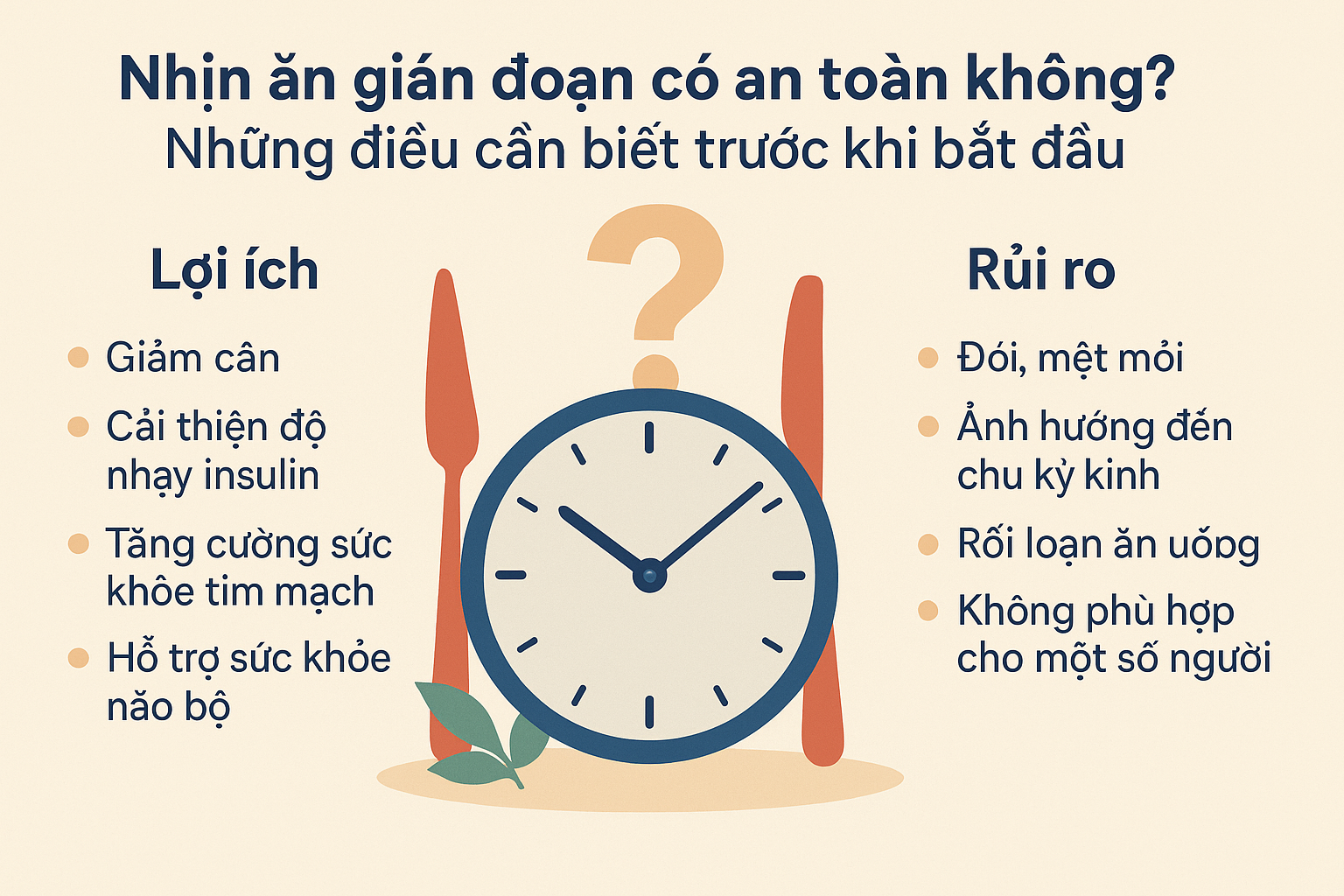 nhịn ăn gián đoạn có an toàn không