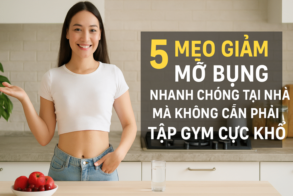 5 mẹo giảm mỡ bụng tại nhà