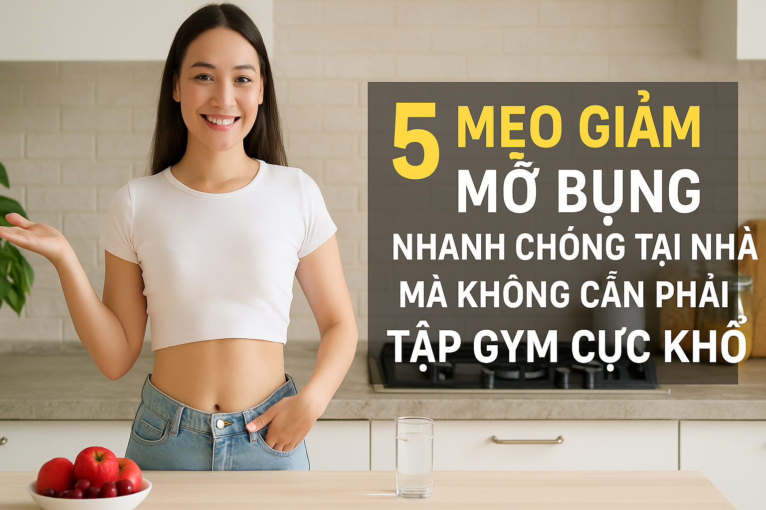 5 mẹo giảm mỡ bụng tại nhà